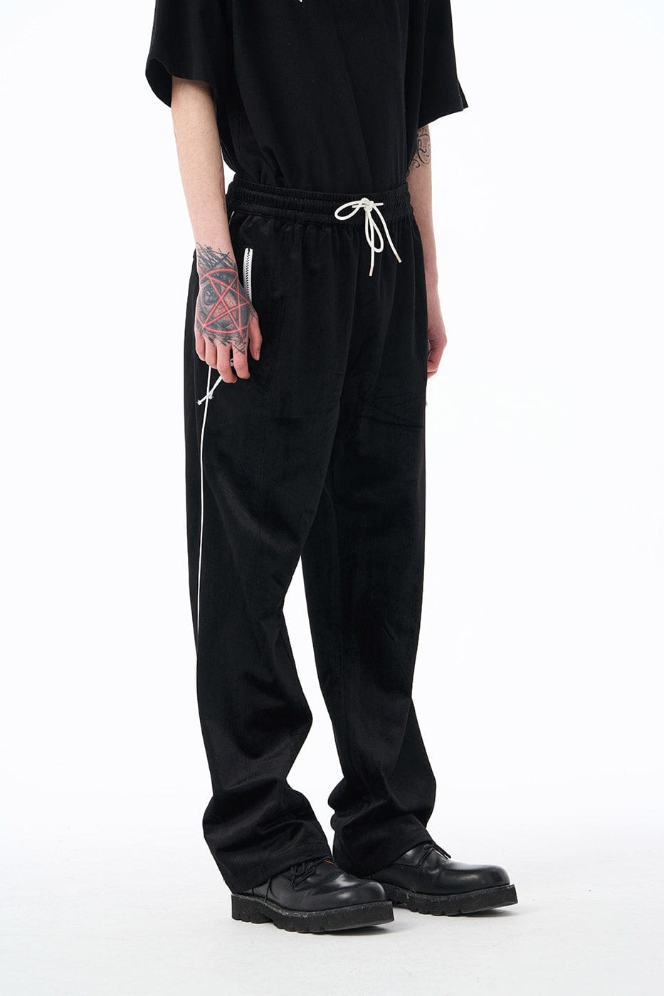EPIC POETRY Velour Straight Pants