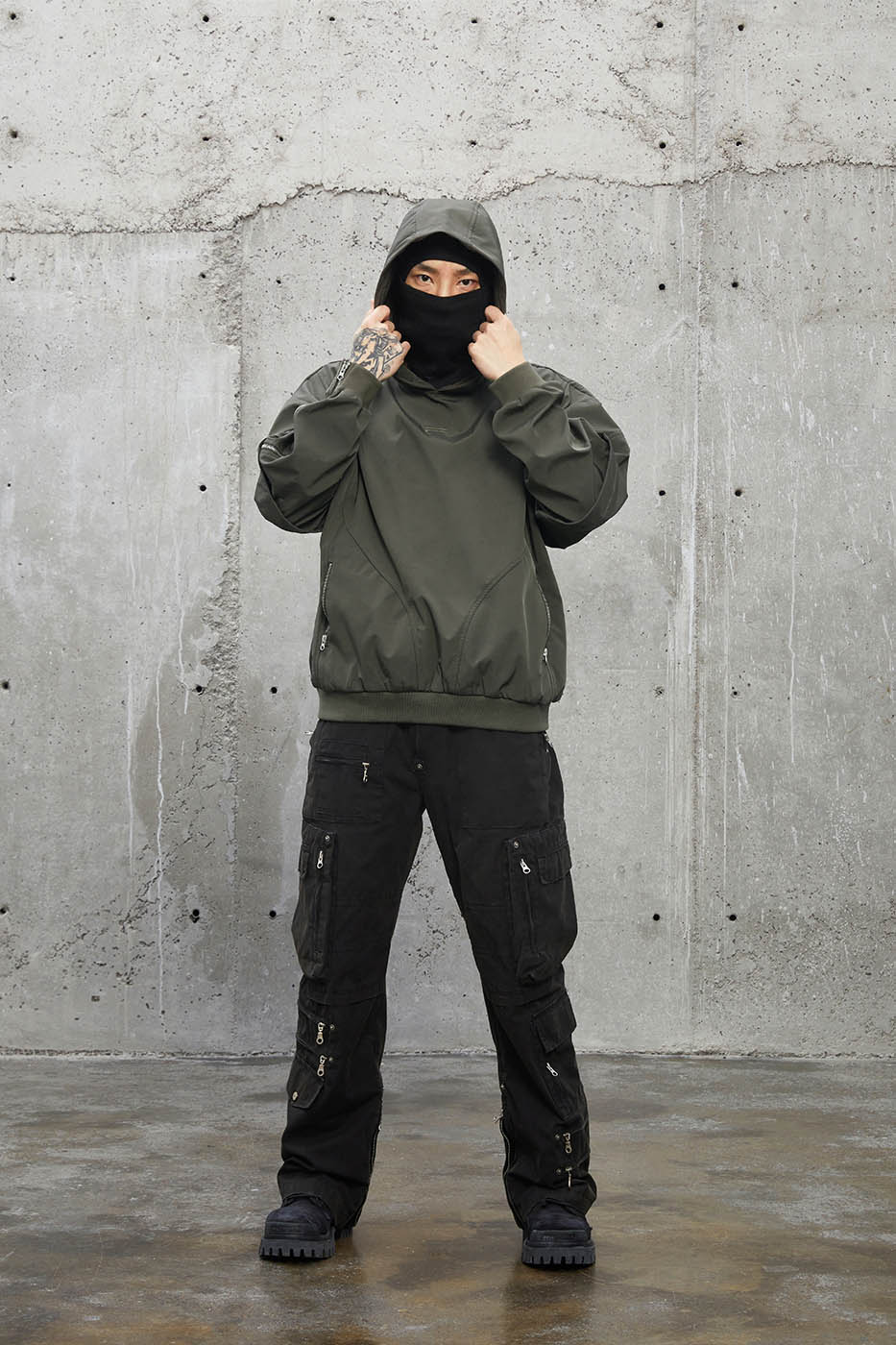 F2CE Multi-Pocket Zipper Pants