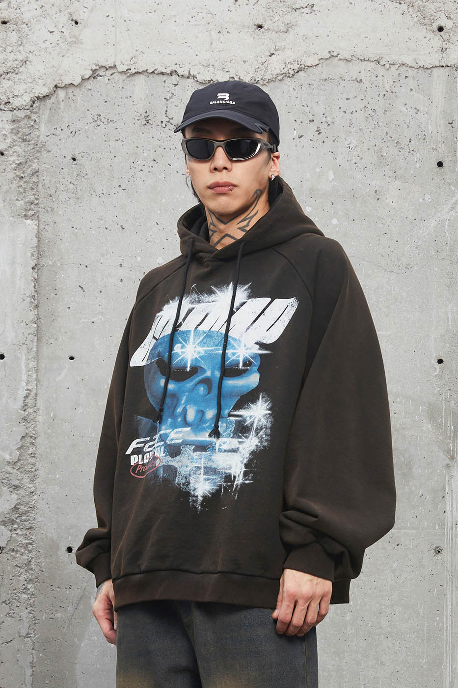 F2CE Galactic Skull Graphic Hoodie