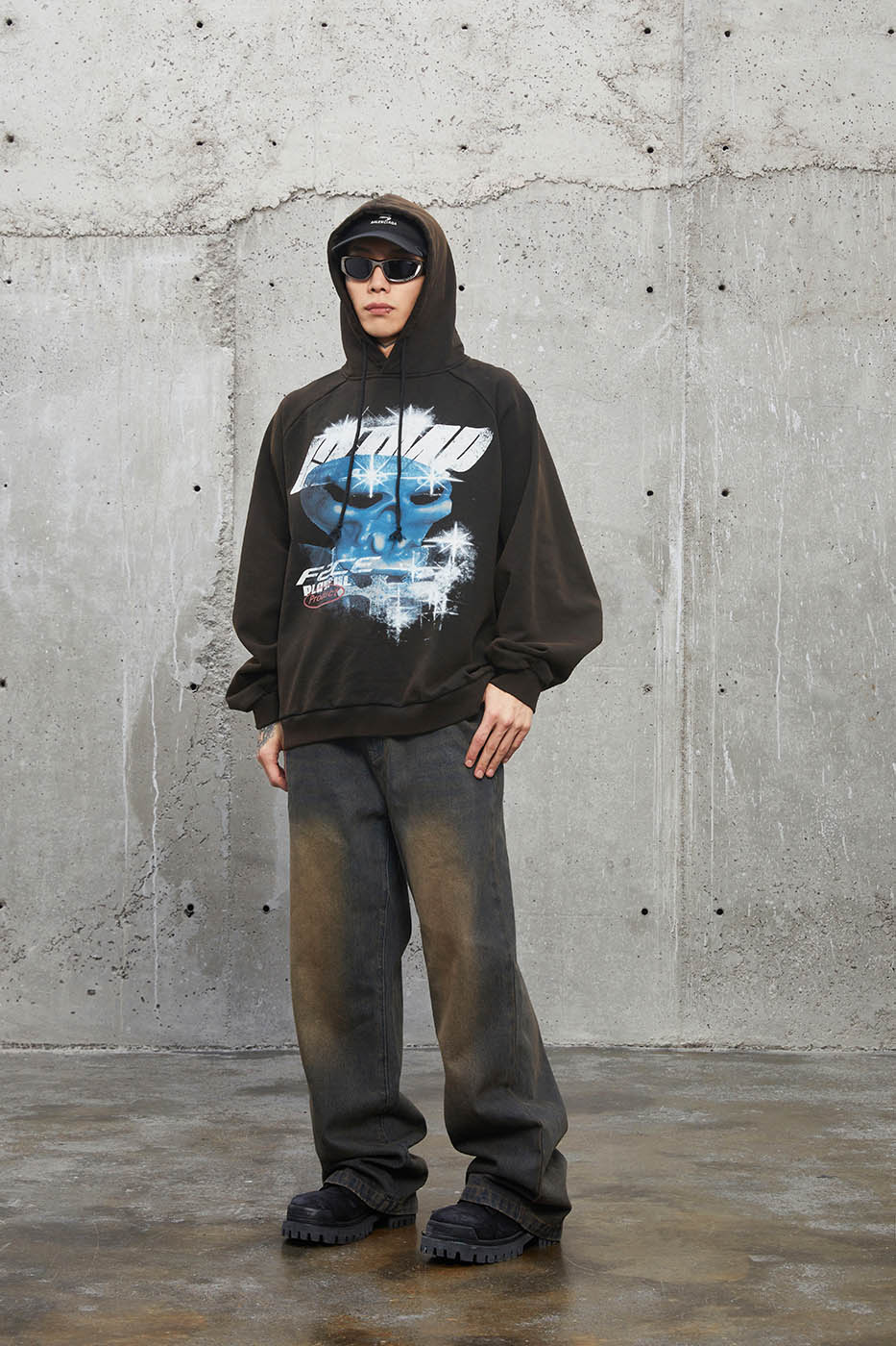 F2CE Galactic Skull Graphic Hoodie