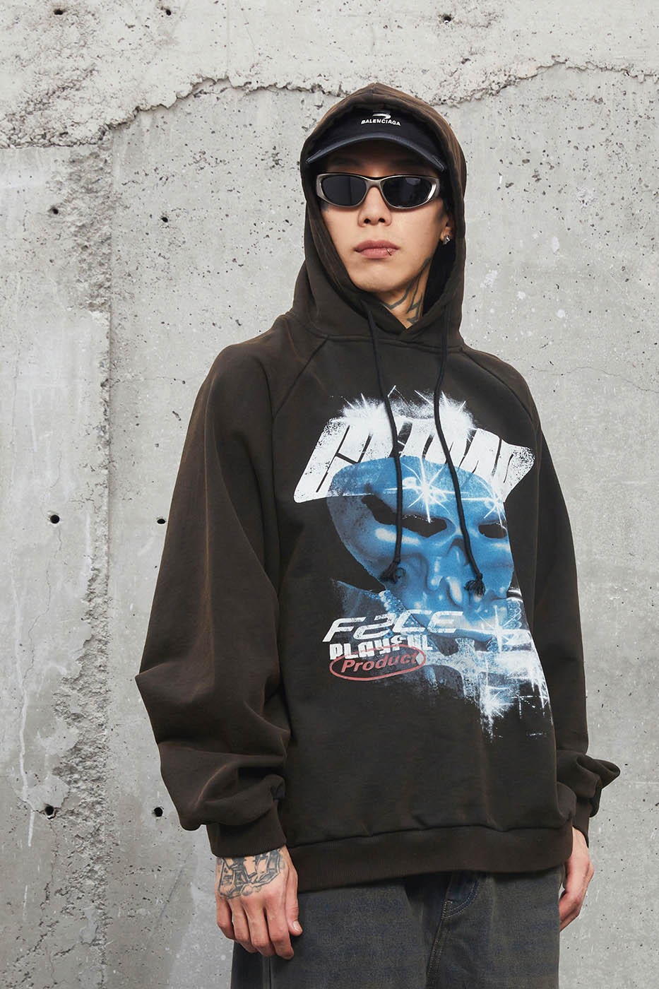 F2CE Galactic Skull Graphic Hoodie