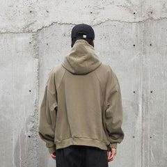 F2CE Deconstructed Spliced Buttoned Hoodie