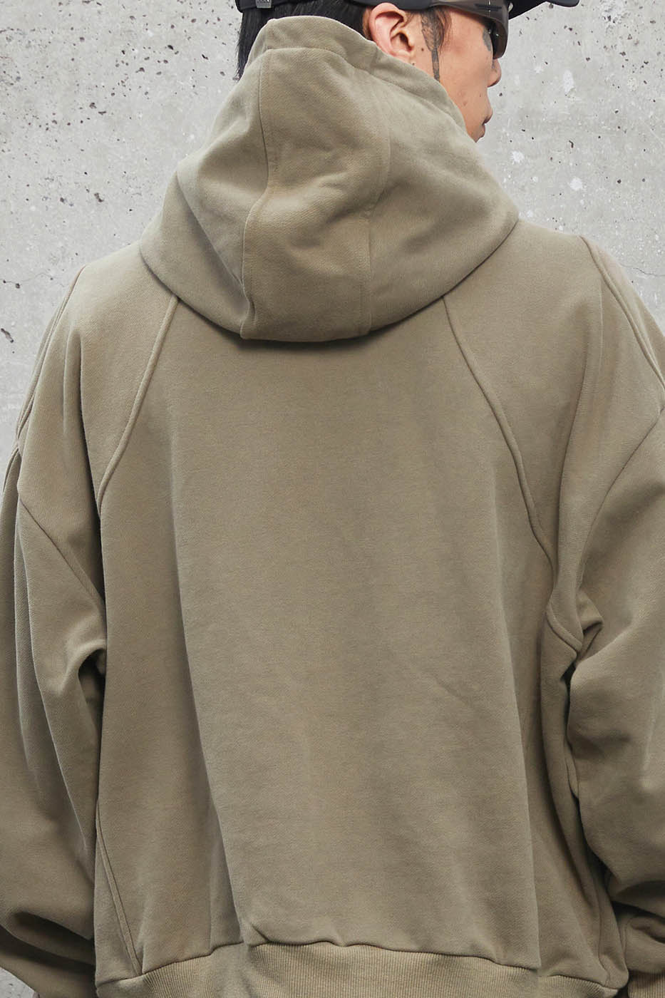 F2CE Deconstructed Spliced Buttoned Hoodie