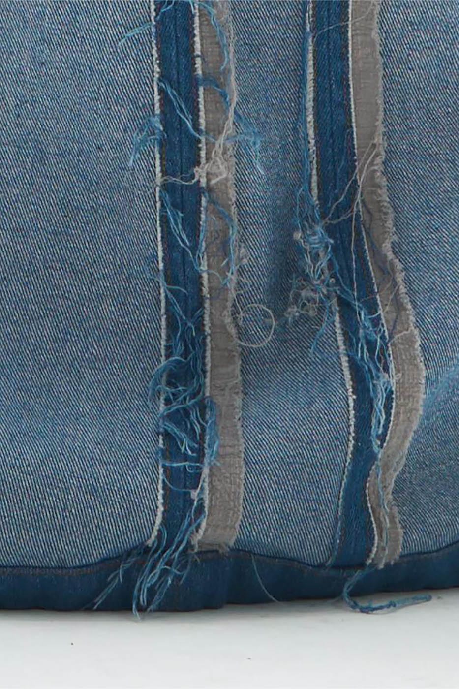 RELABEL Inside-Out Spliced Frayed Baggy Jeans