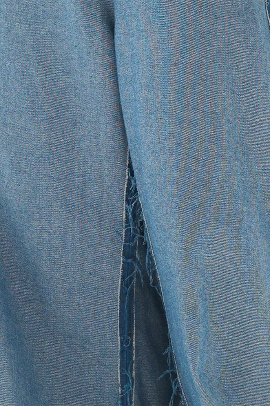 RELABEL Inside-Out Spliced Frayed Baggy Jeans