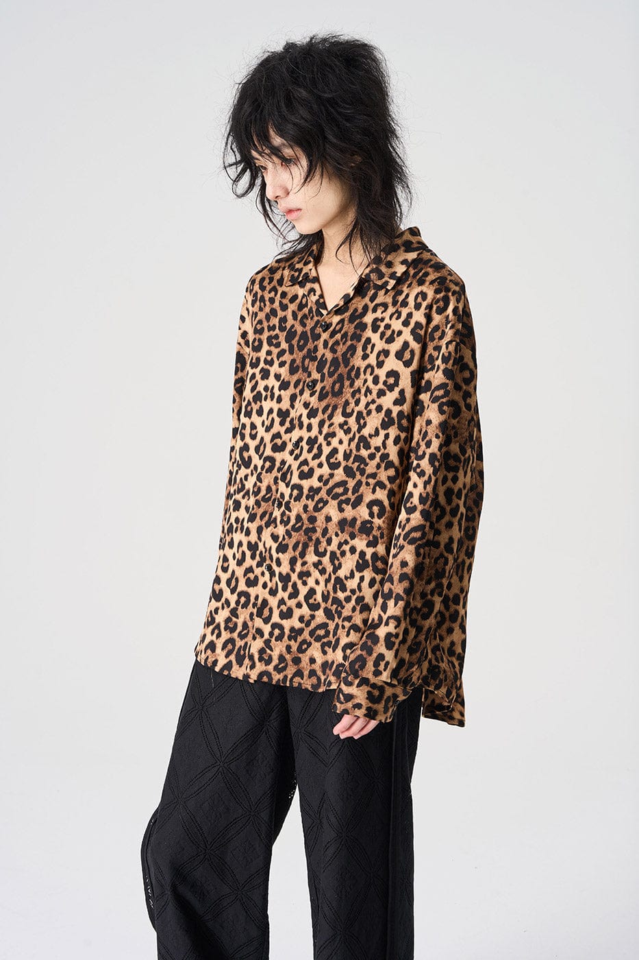 EPIC POETRY Leopard Cuban Shirt