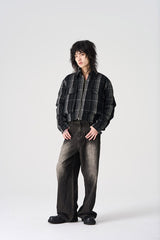 EPIC POETRY Plaid Puffer Jacket