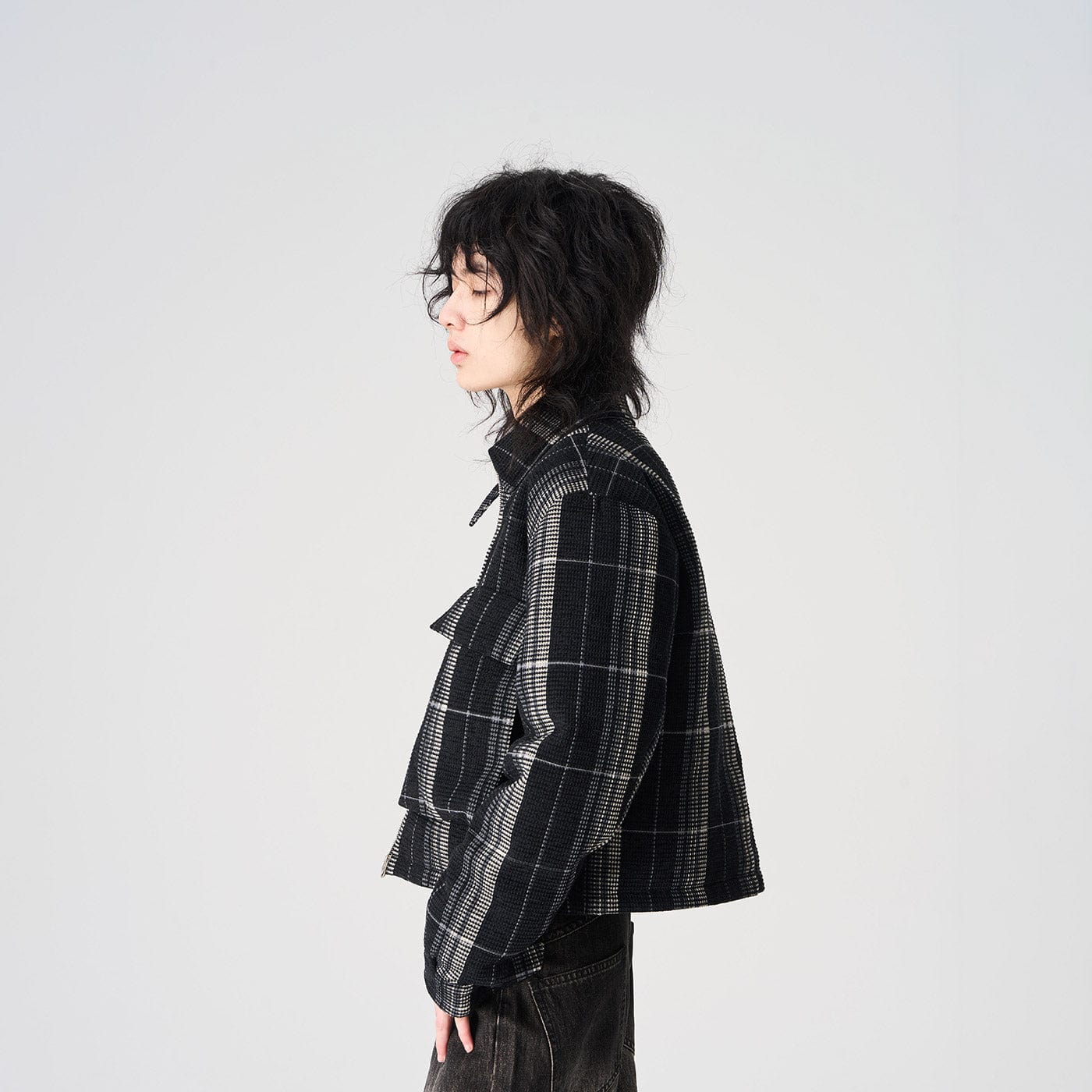 EPIC POETRY Plaid Puffer Jacket