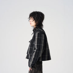 EPIC POETRY Plaid Puffer Jacket