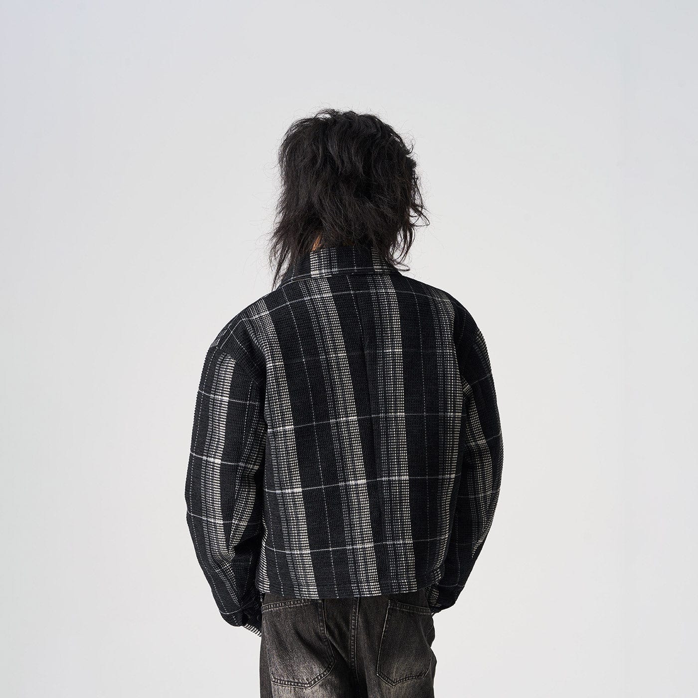 EPIC POETRY Plaid Puffer Jacket