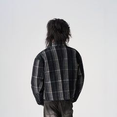 EPIC POETRY Plaid Puffer Jacket