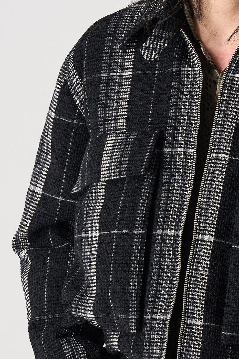 EPIC POETRY Plaid Puffer Jacket