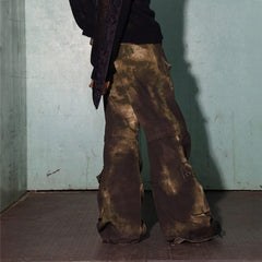 DND4DES Oil Stain Distressed Oversized Cargo