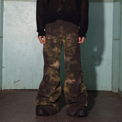 DND4DES Oil Stain Distressed Oversized Cargo