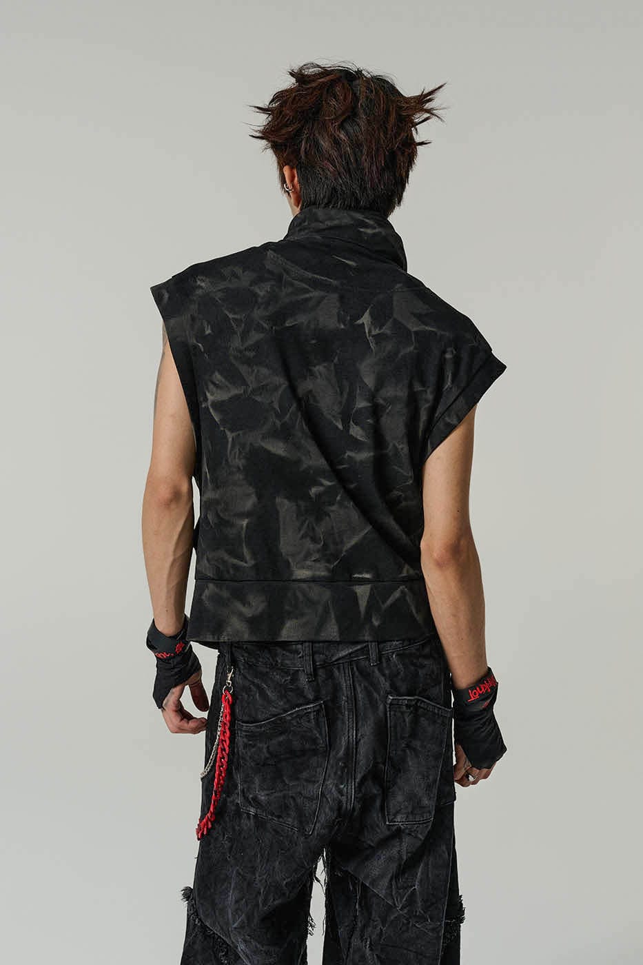 FLYERRER Blood Vessels Distressed Vest