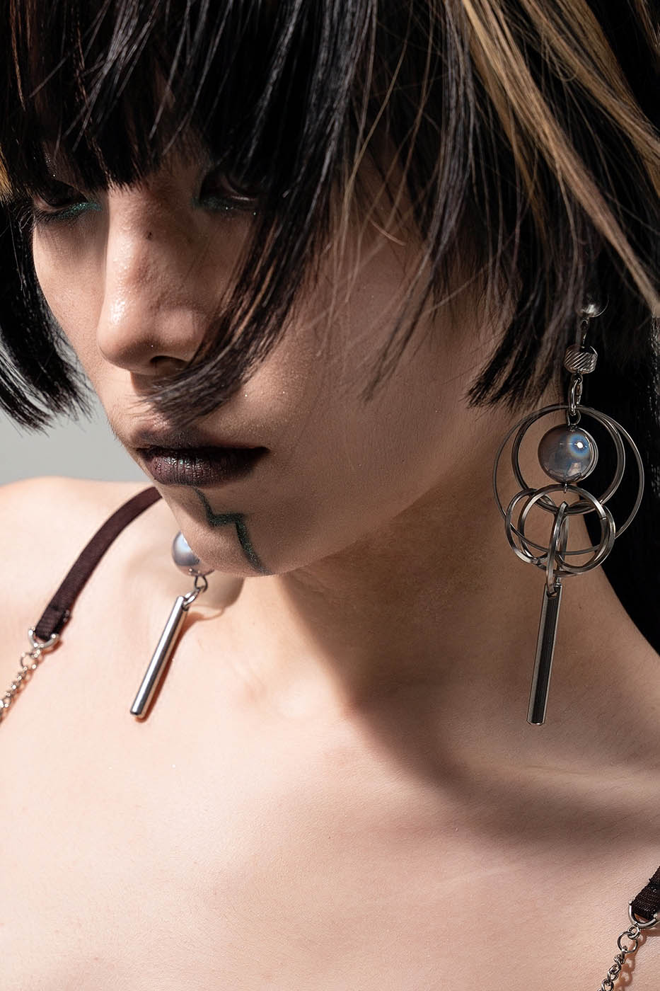 ILLUSORY Orbital Sphere Pendant Earrings