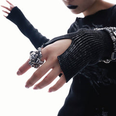 ILLUSORY Wrapped Beaded Mech Ring