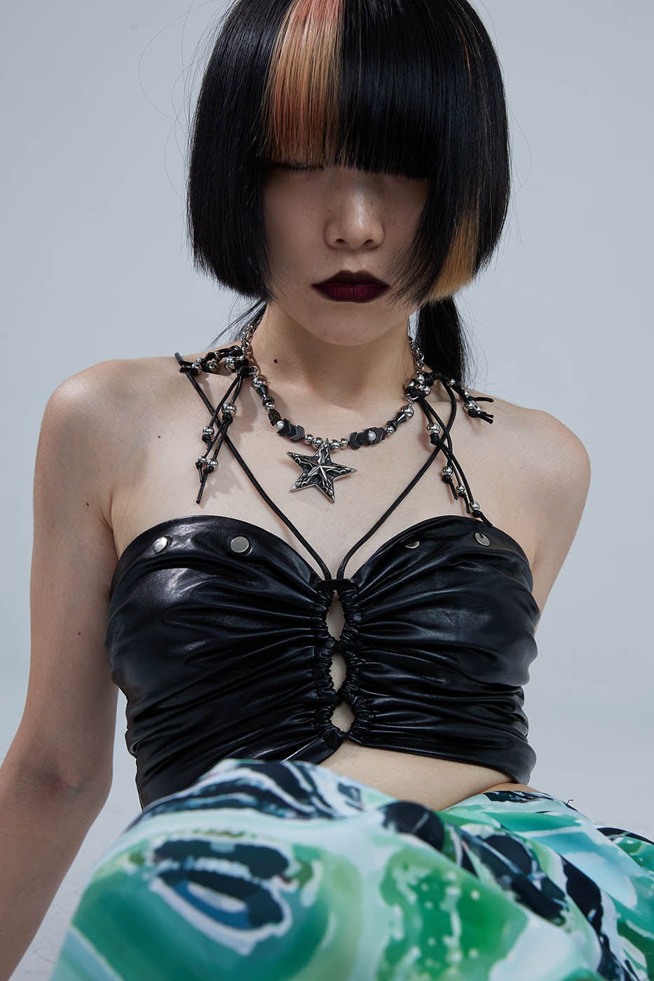 ILLUSORY Mechanical Pentagram Beaded Necklace