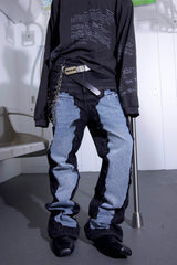 TRIANGLE PROJECT Razor Blade Sanskrit Buckle Belt