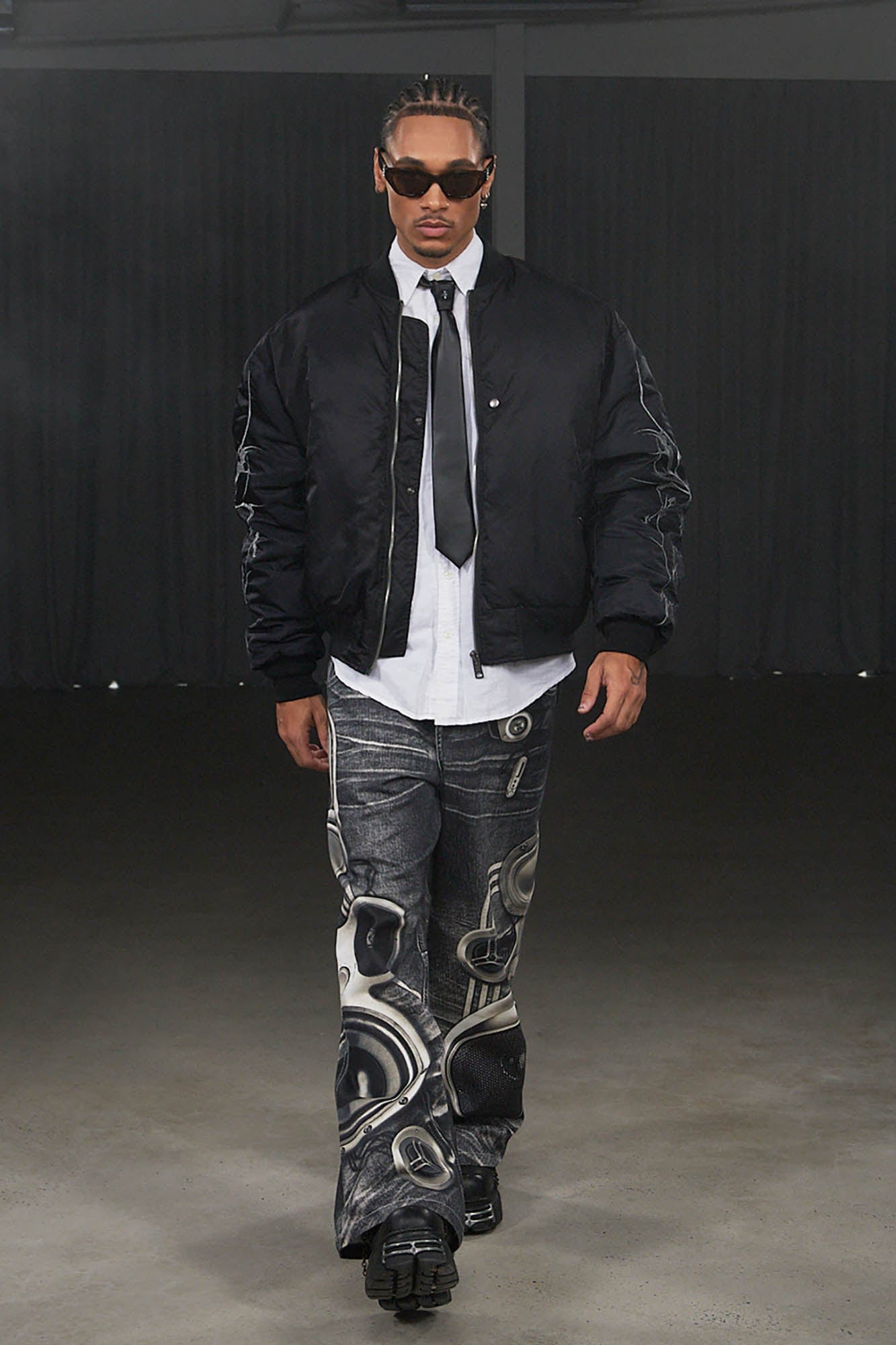 DND4DES Sound System Straight-Leg Pants Black