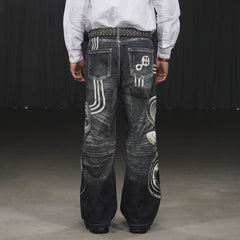 DND4DES Sound System Straight-Leg Pants Black