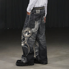 DND4DES Sound System Straight-Leg Pants Black