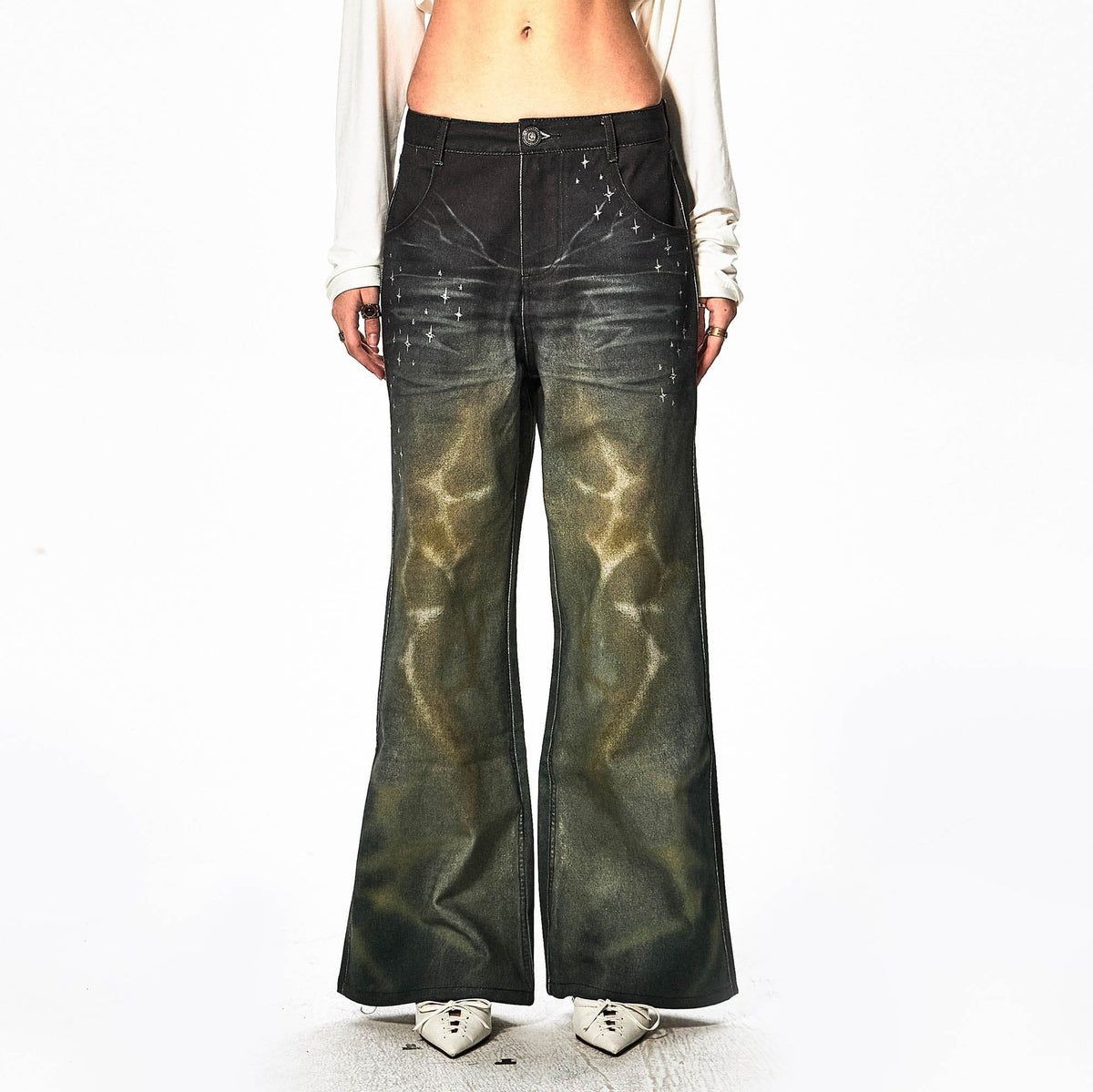 DND4DES Stardust Acid-Washed Jeans