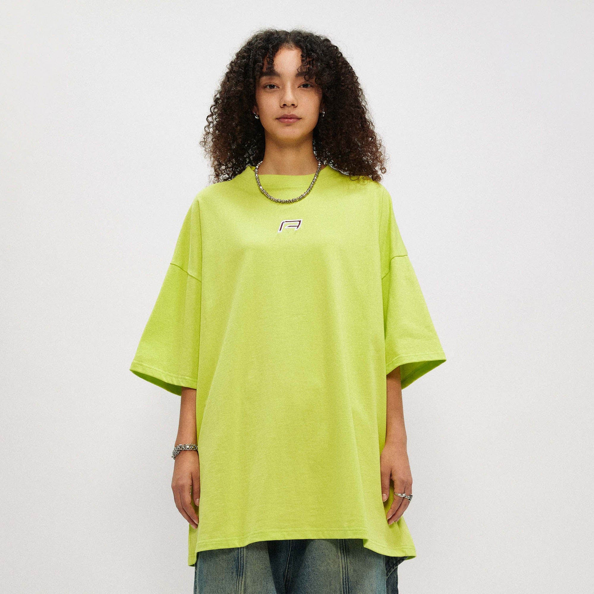 OVDY Wing Embroidered Patch Oversized T-Shirt