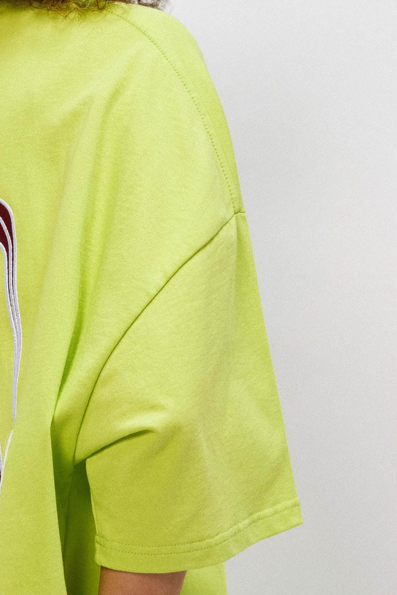 OVDY Wing Embroidered Patch Oversized T-Shirt