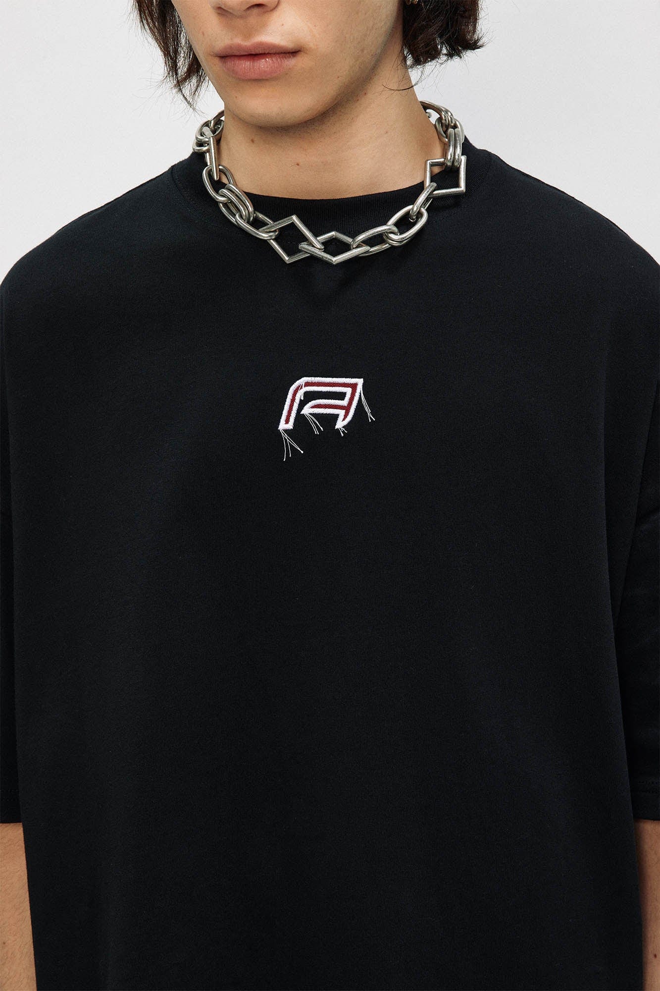 OVDY Wing Embroidered Patch Oversized T-Shirt