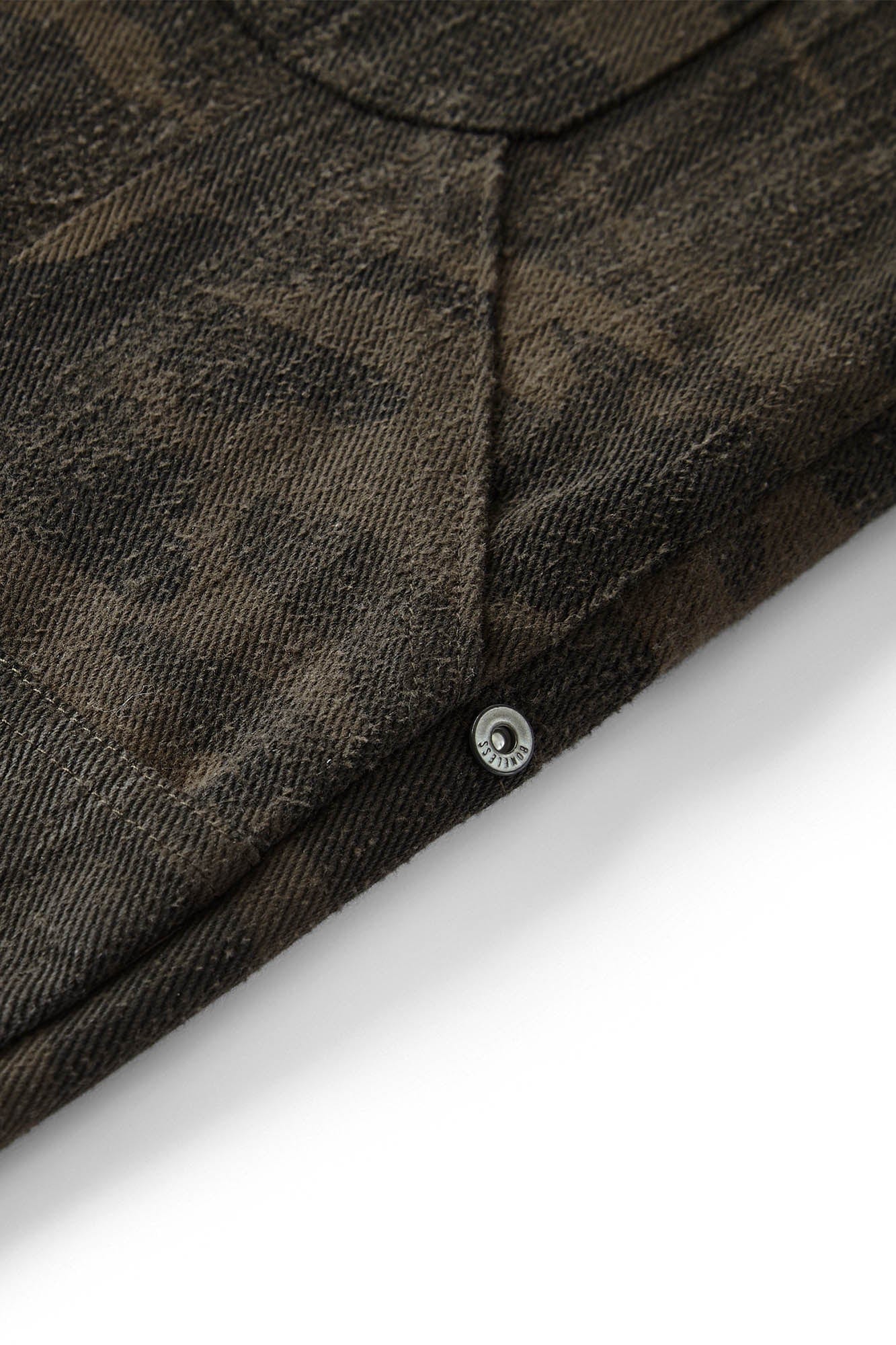 BONELESS Frayed Double-Knee Camo Cargo Shorts