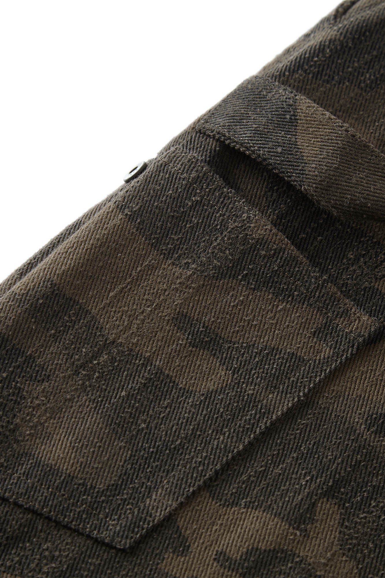 BONELESS Frayed Double-Knee Camo Cargo Shorts