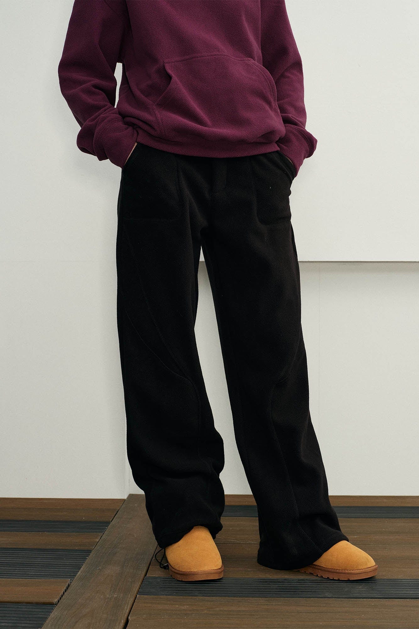 KREATE Curved Seam Thermal Wide-Leg Pants