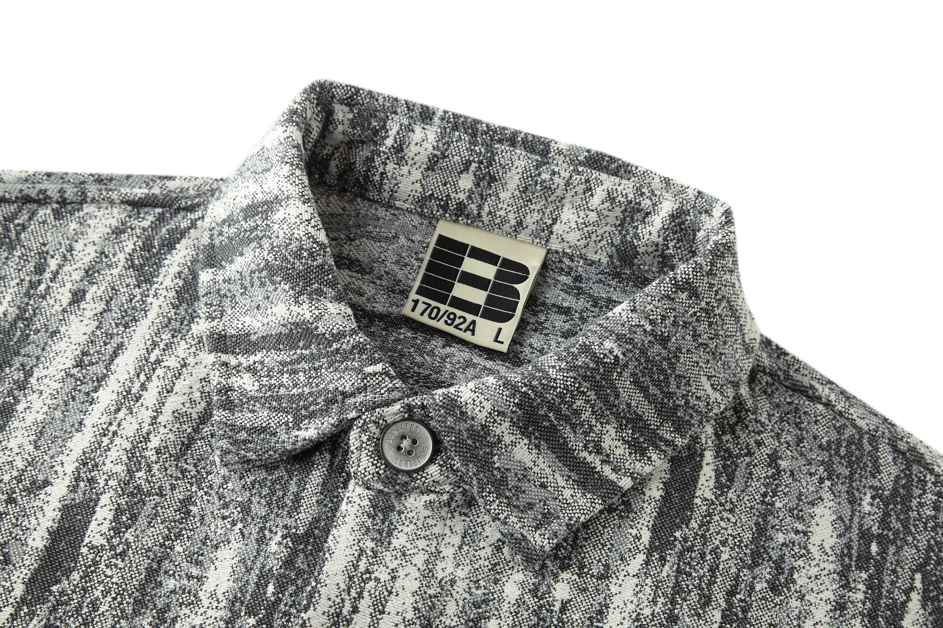 BONELESS Jacquard Button-Up Utility Jacket