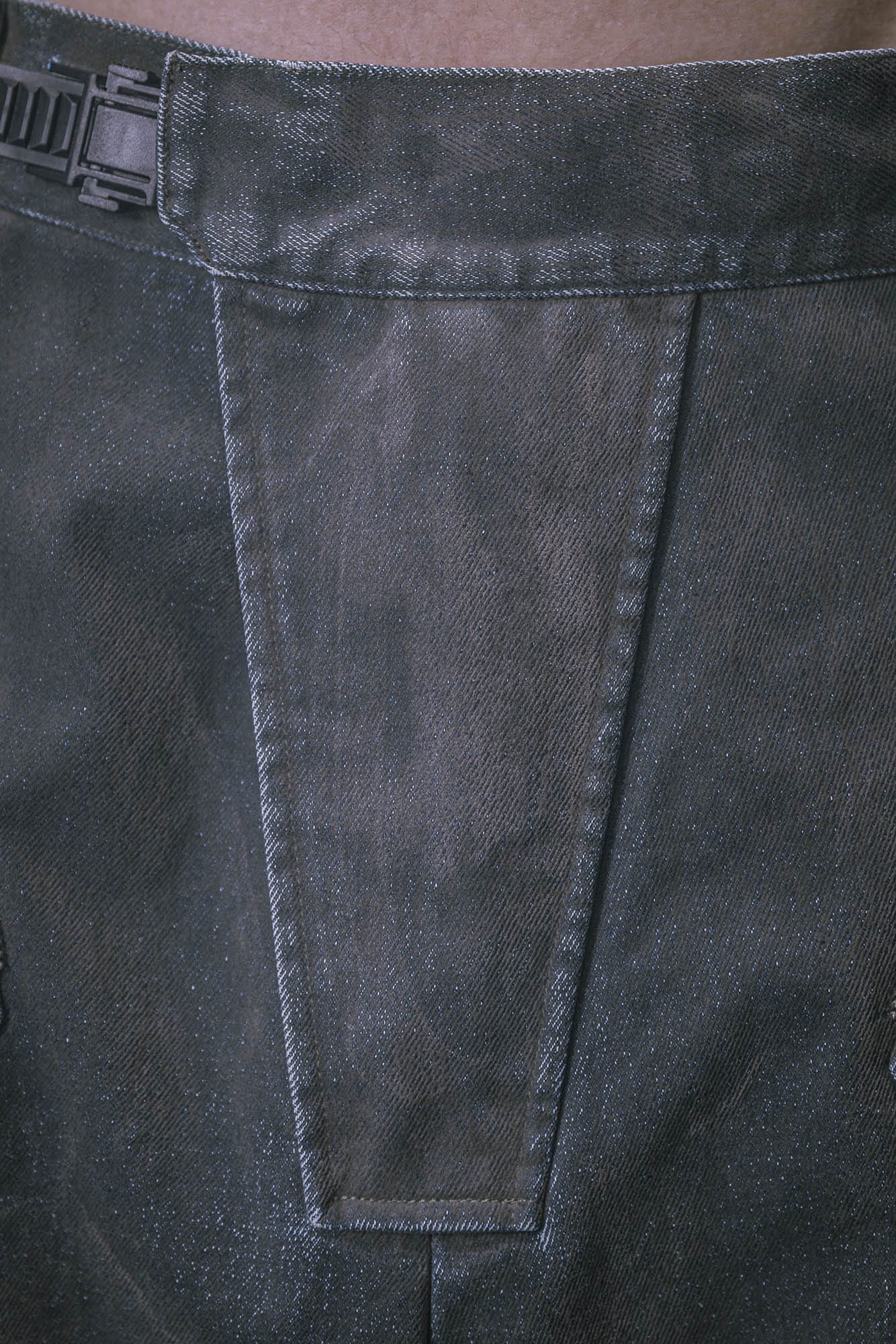 XIPHEVIL Layered Paneled Robotic Wide-Leg Pants