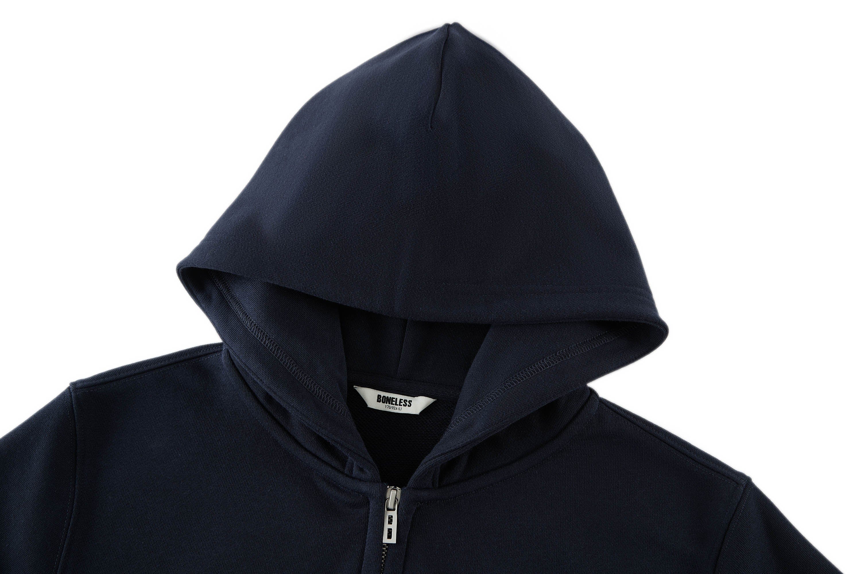 BONELESS Embroidered Cropped Hooded Jacket