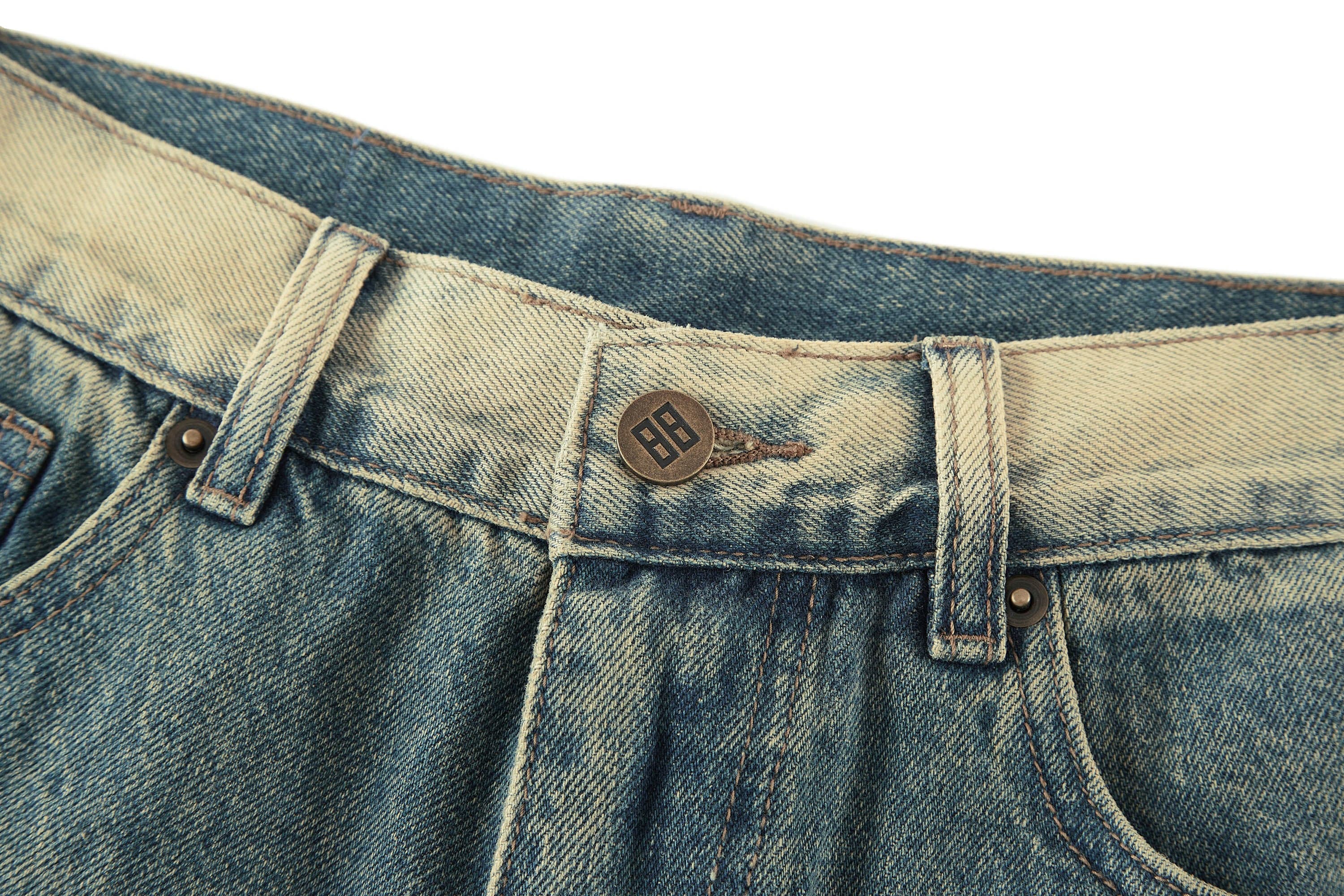 BONELESS Contrast Washed Jeans