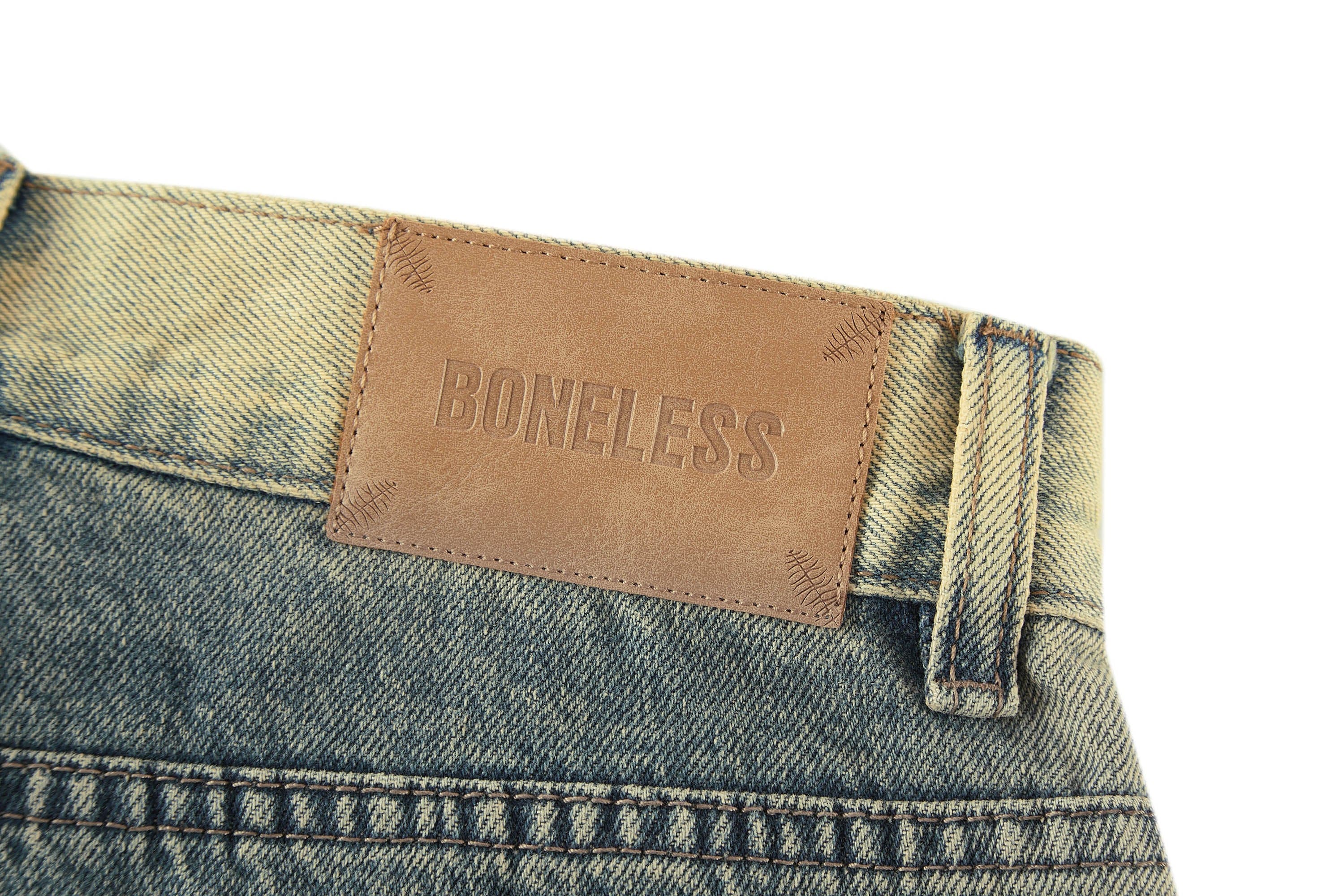 BONELESS Contrast Washed Jeans