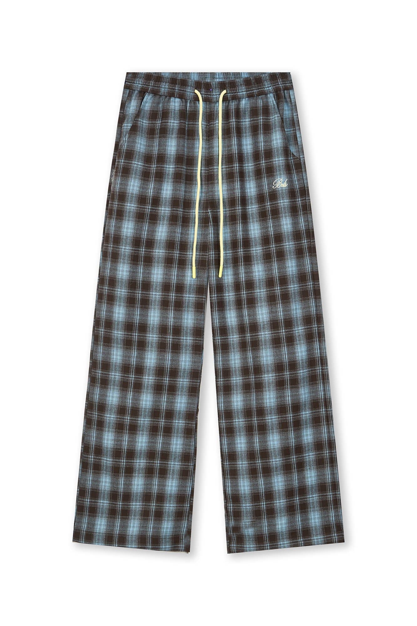BONELESS Essential Plaid Drawstring Pants