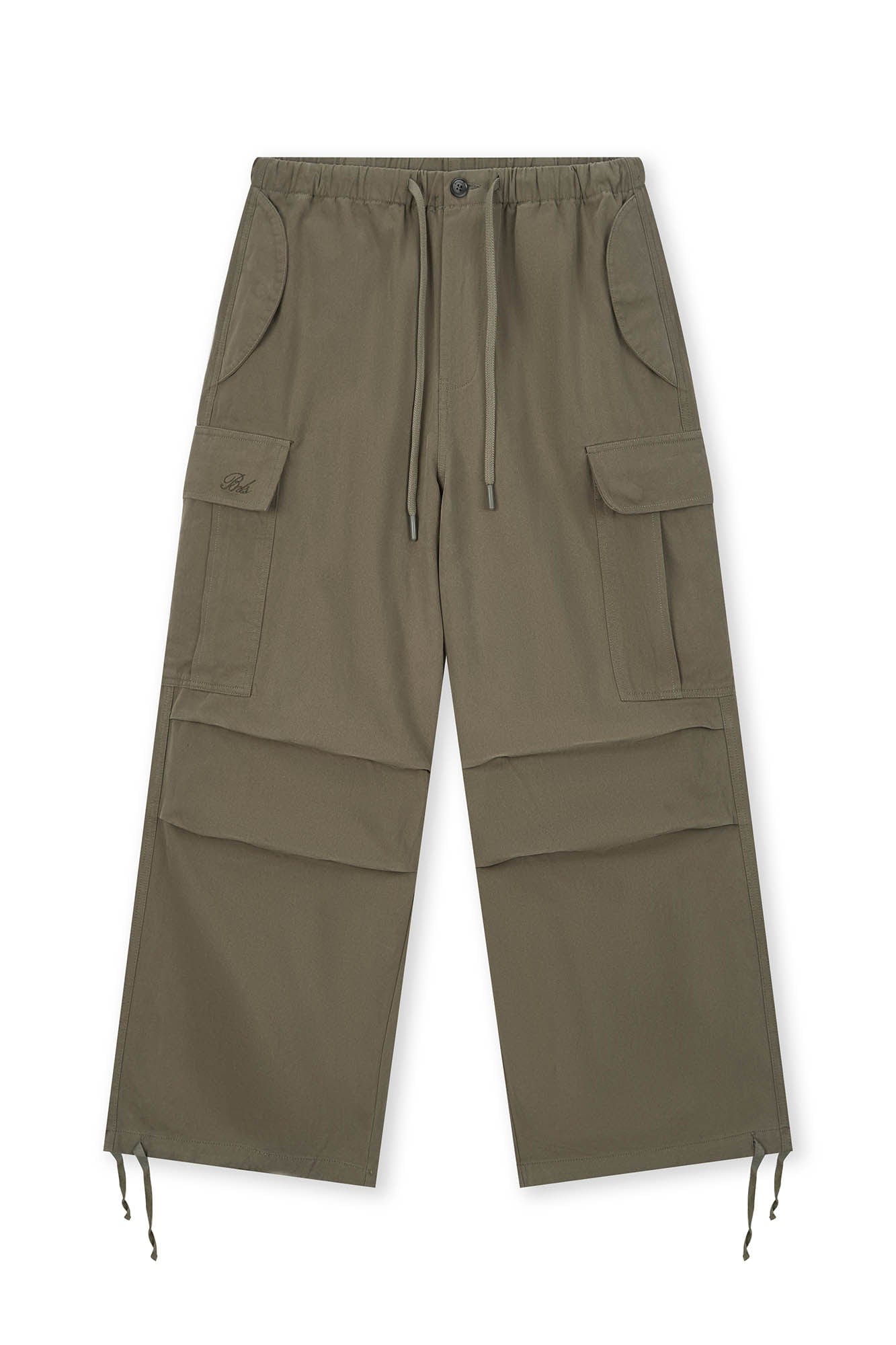 BONELESS Pleated Big Pocket Drawstring Cargo