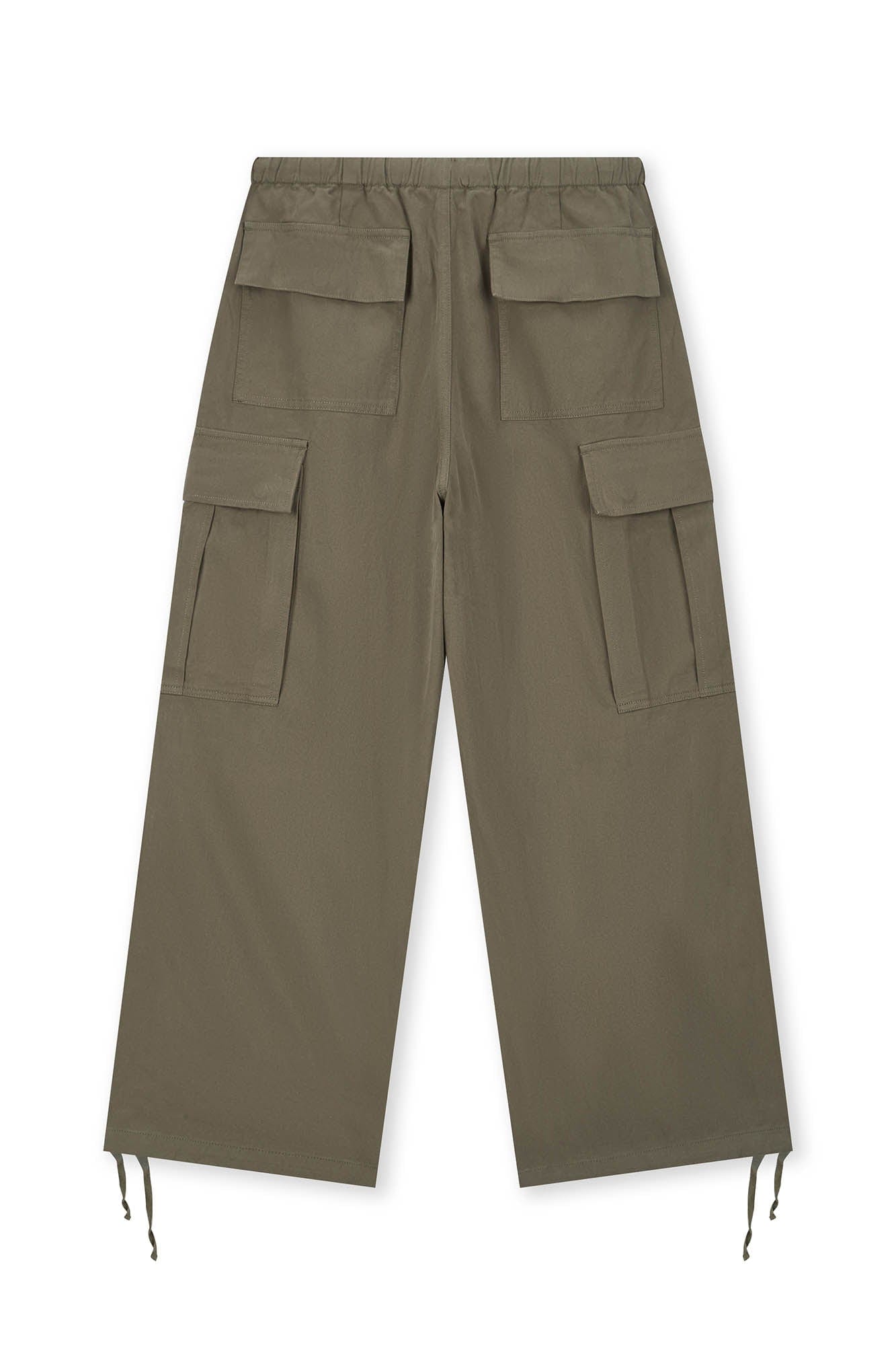 BONELESS Pleated Big Pocket Drawstring Cargo