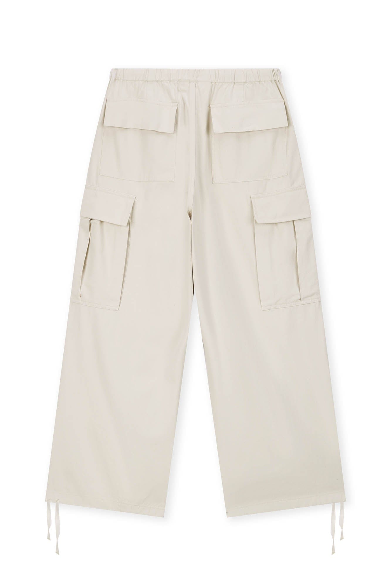 BONELESS Pleated Big Pocket Drawstring Cargo