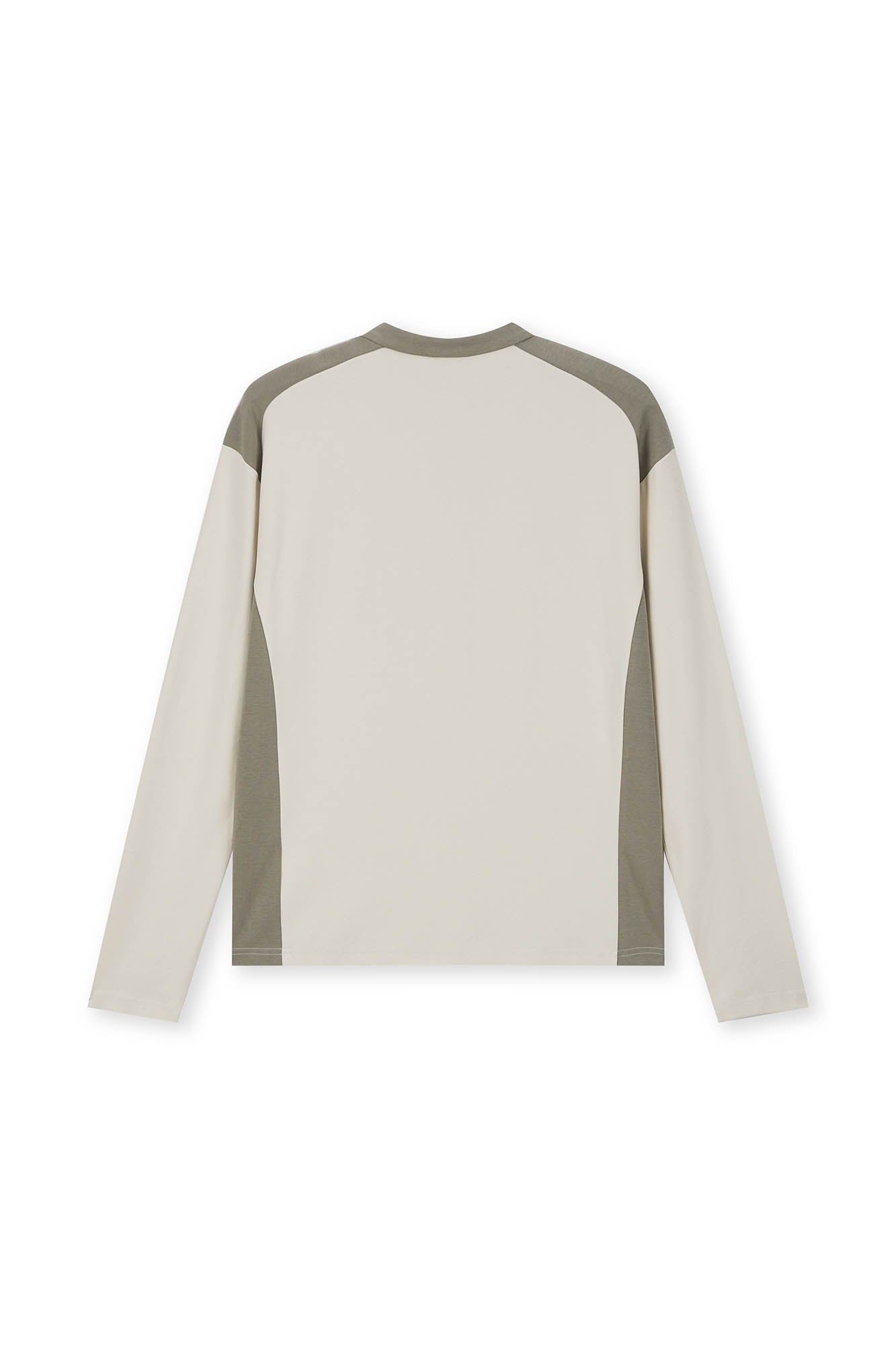 BONELESS Contrast Half-Zip Racing Long-Sleeve Tee