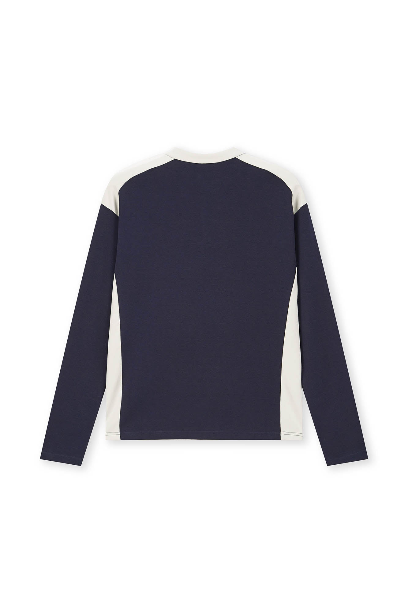 BONELESS Contrast Half-Zip Racing Long-Sleeve Tee