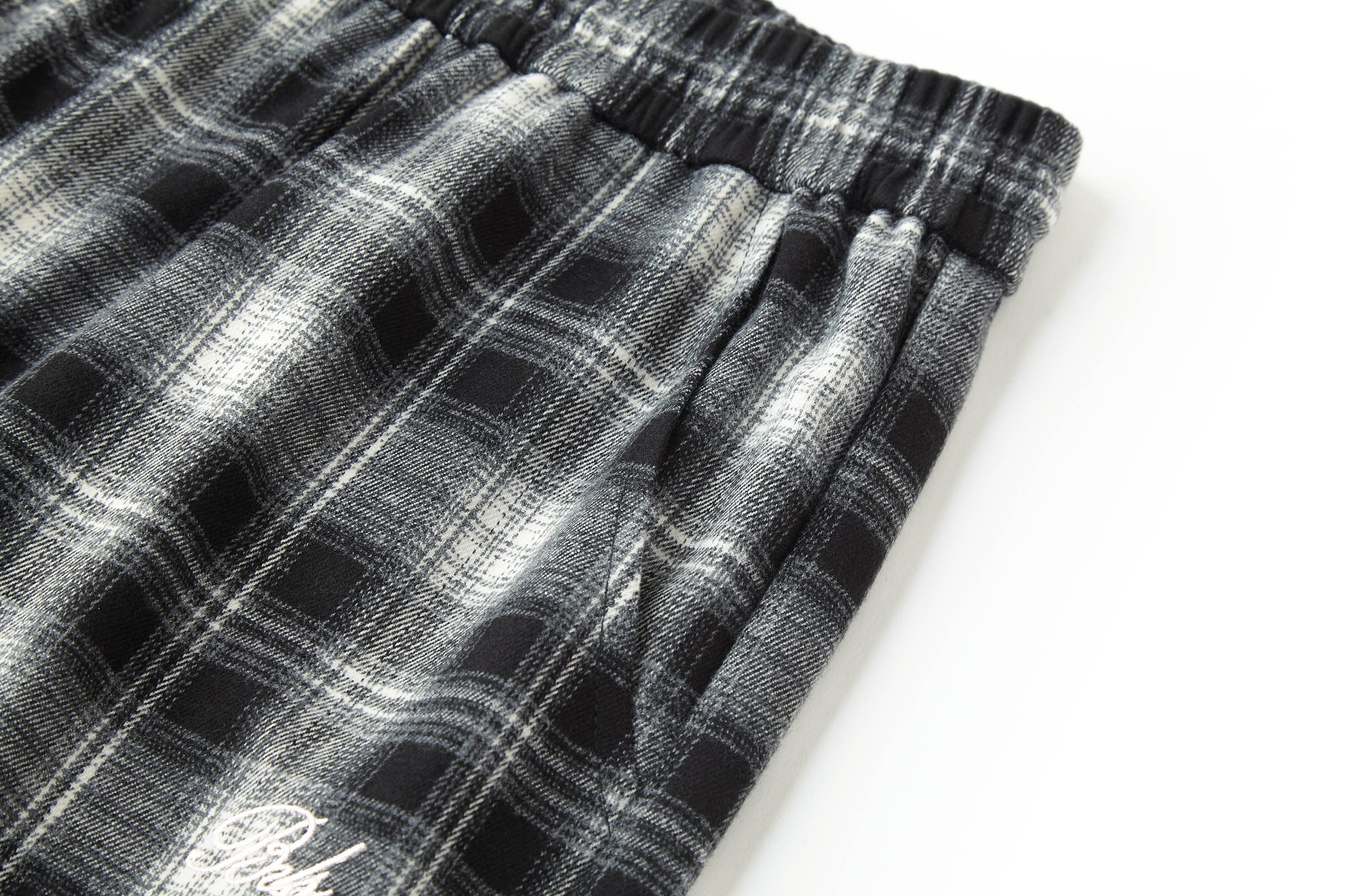 BONELESS Essential Plaid Drawstring Pants