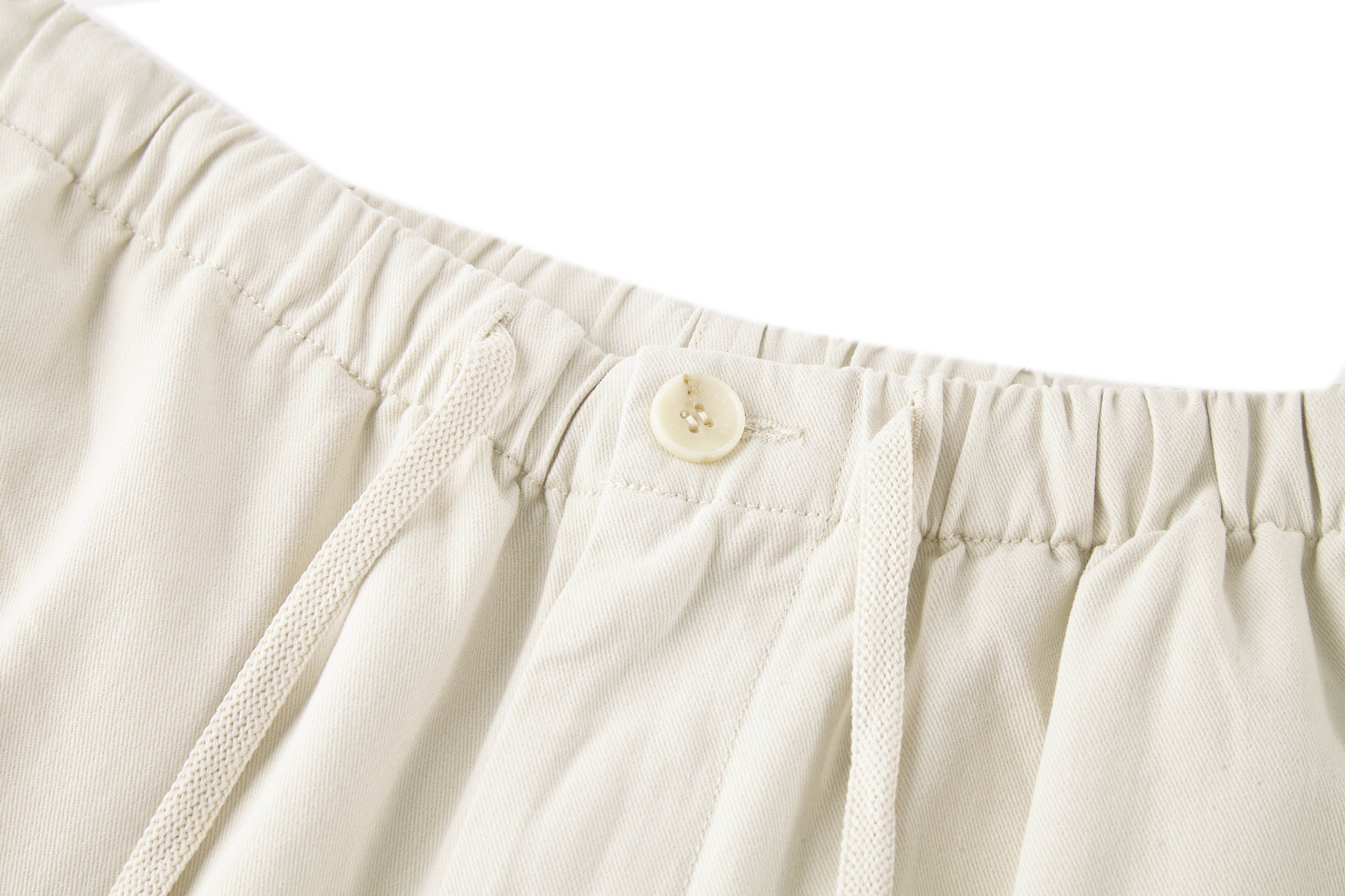 BONELESS Pleated Big Pocket Drawstring Cargo