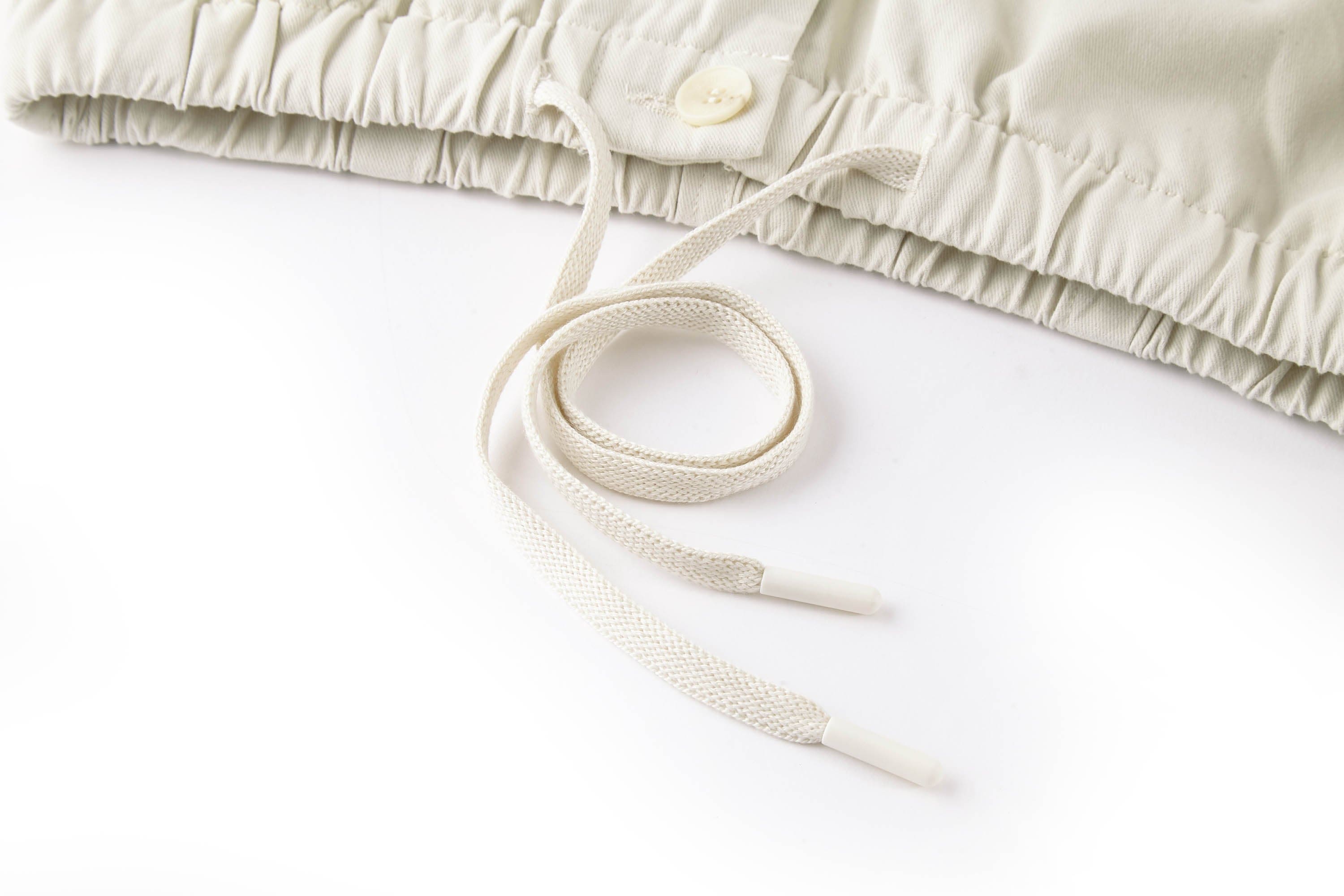 BONELESS Pleated Big Pocket Drawstring Cargo