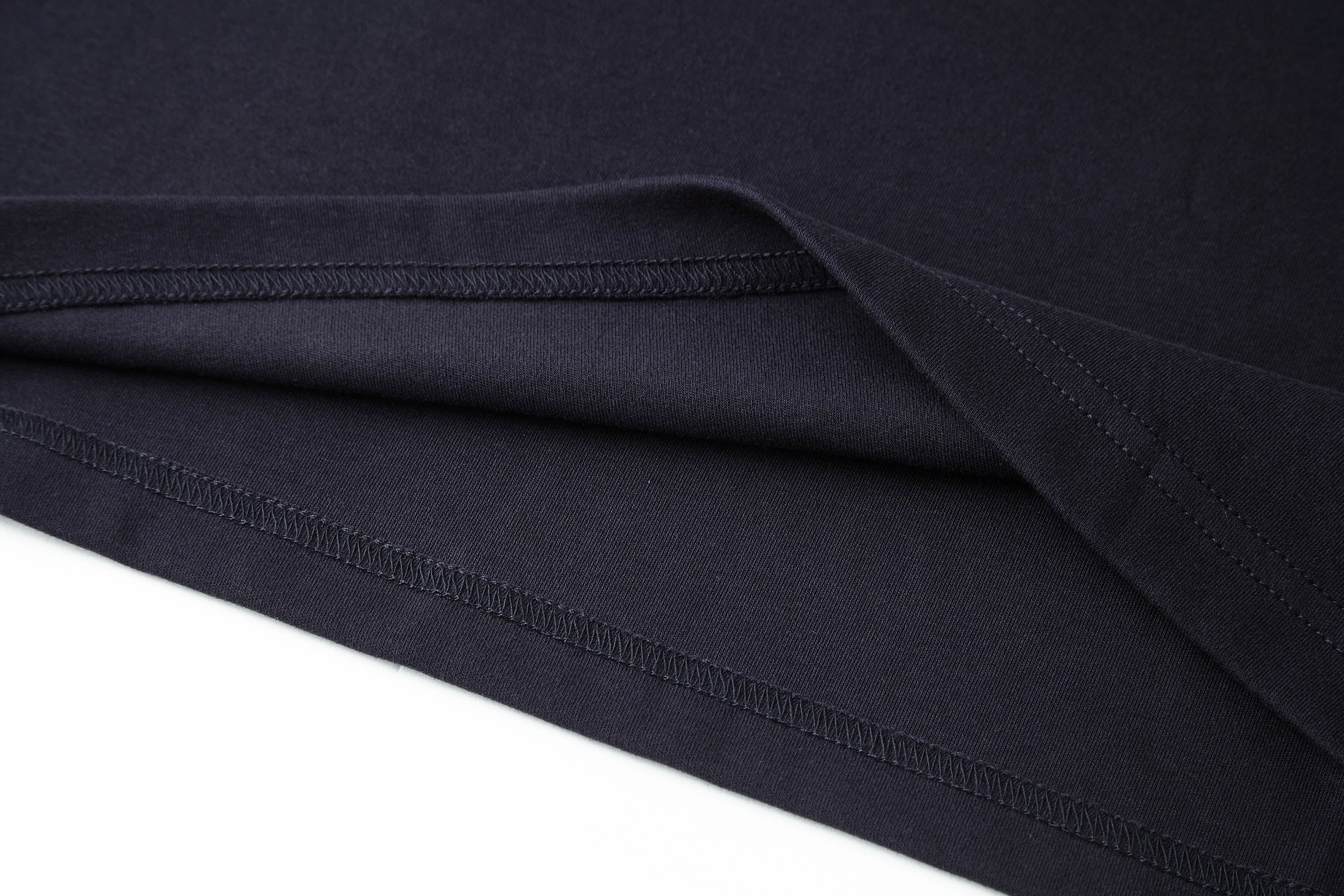 BONELESS Contrast Half-Zip Racing Long-Sleeve Tee