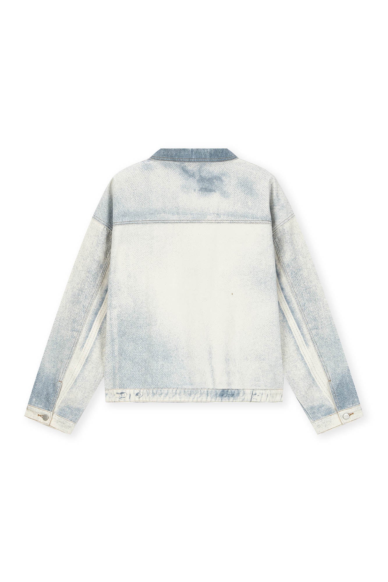BONELESS Washed Faded Denim Jacket