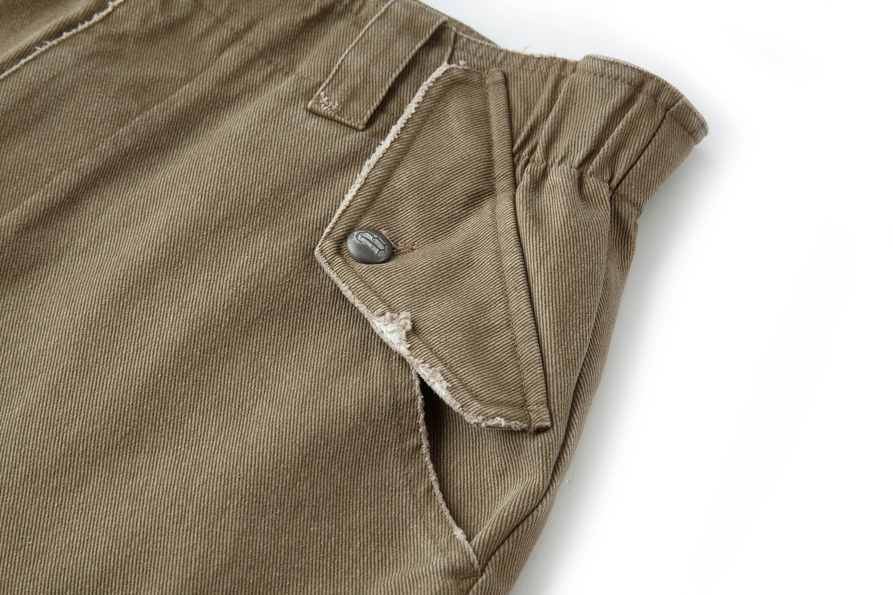 BONELESS Pleated Bellows Pocket Cargo Pants
